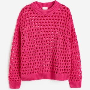 H&M Oversized Pointelle Knit Jumper